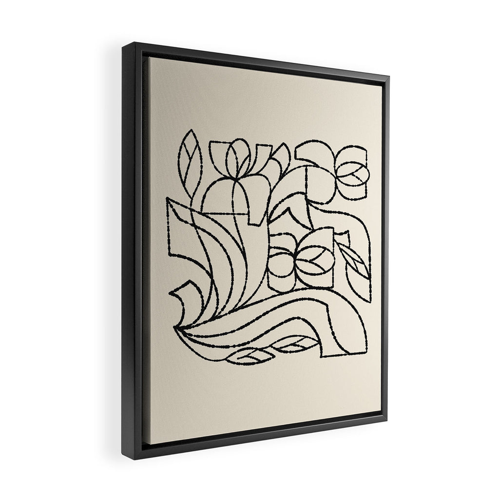 Linear Iris Framed Canvas Print Gallery Image 2