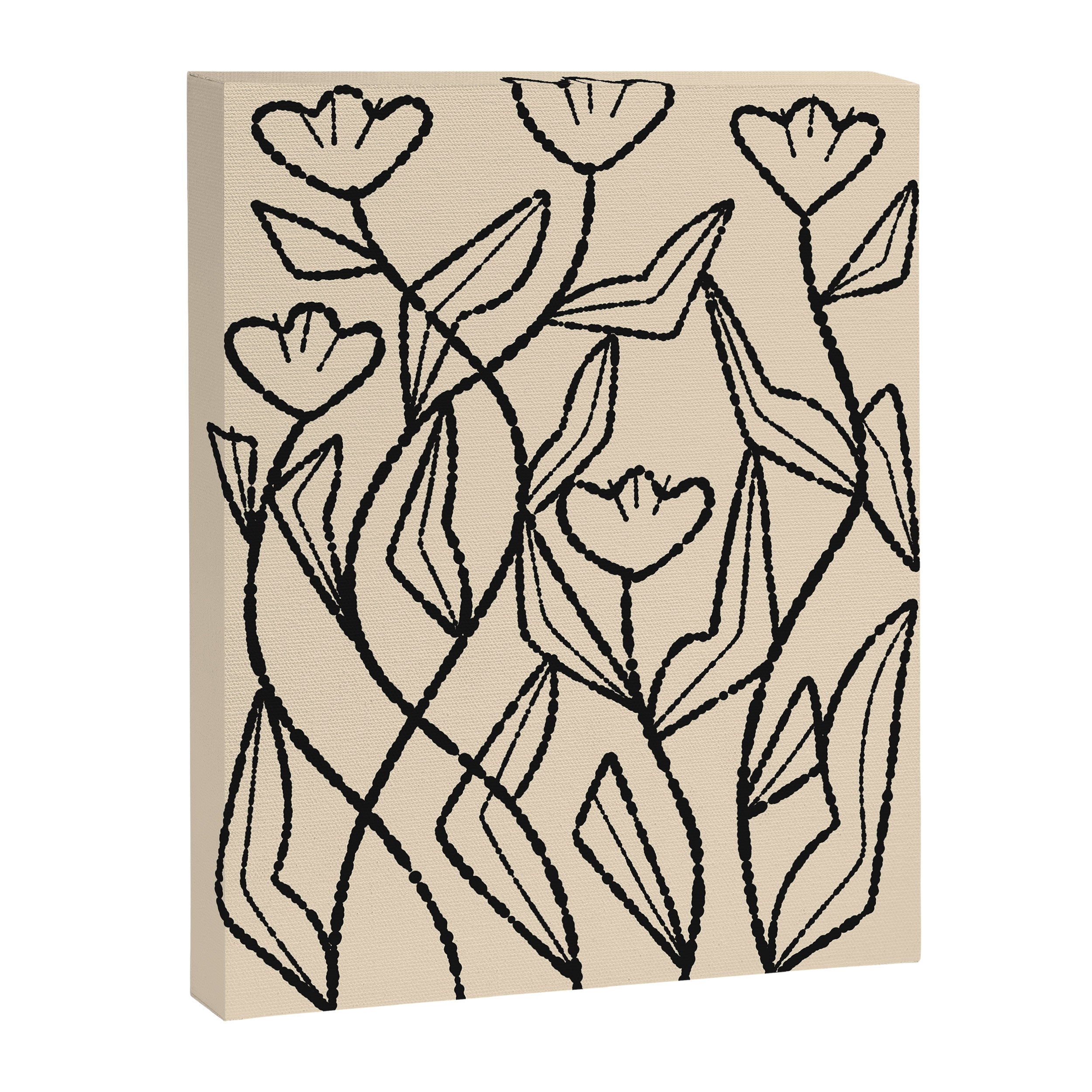 Linear Tulips Canvas Print Gallery Image 6