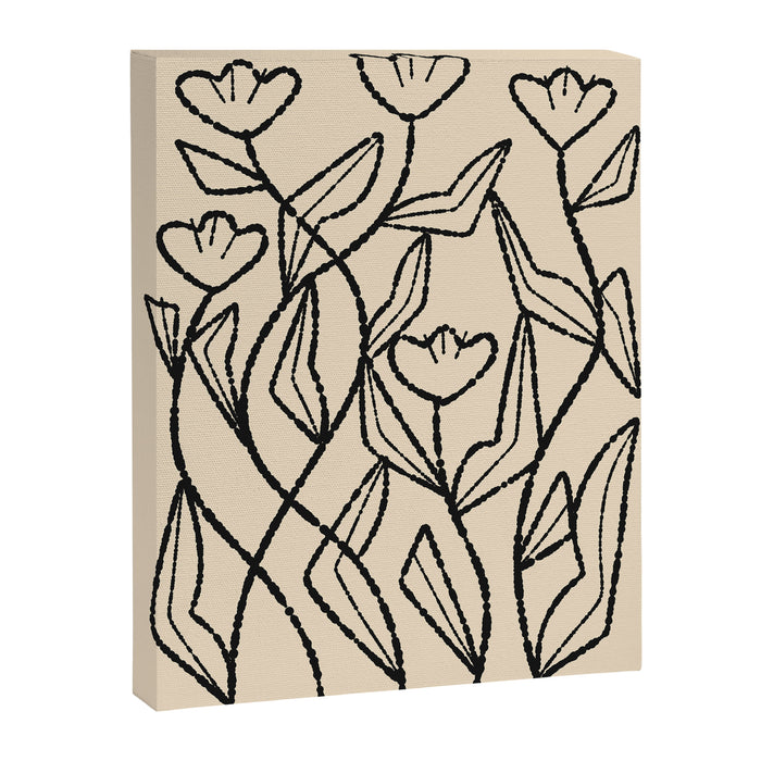 Linear Tulips Canvas Print Gallery Image 1