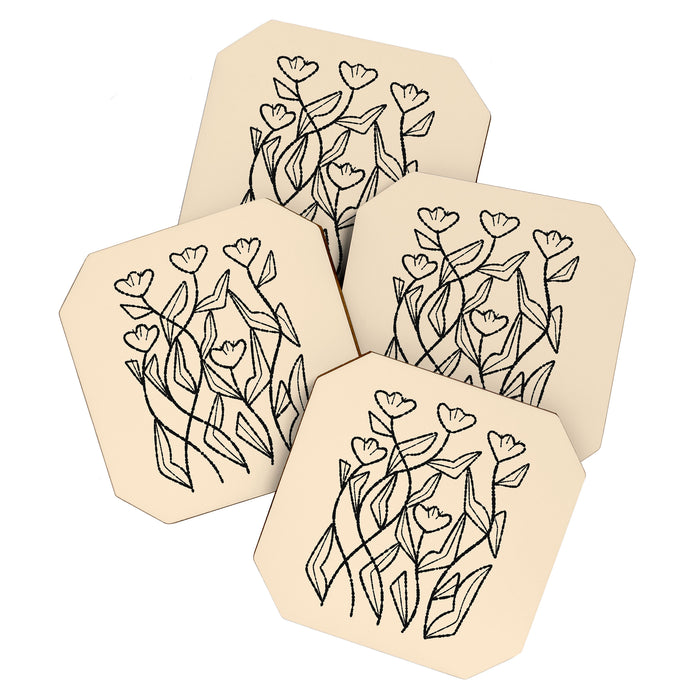 Linear Tulips Coaster Gallery Image 1