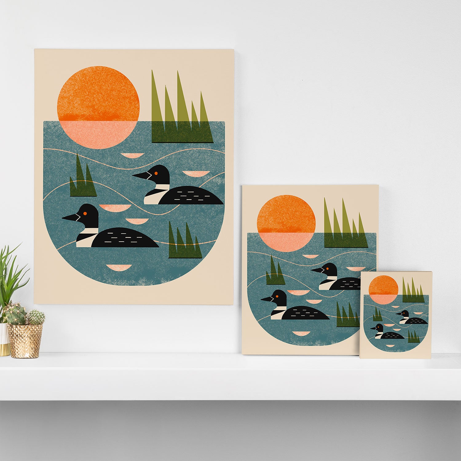 Loon Lake Canvas Print Gallery Image 3