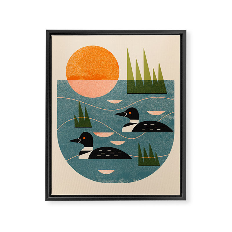 Loon Lake Framed Canvas Print Gallery Image 8