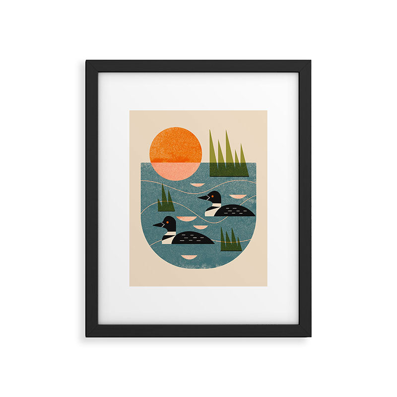 Loon Lake Framed Art Print