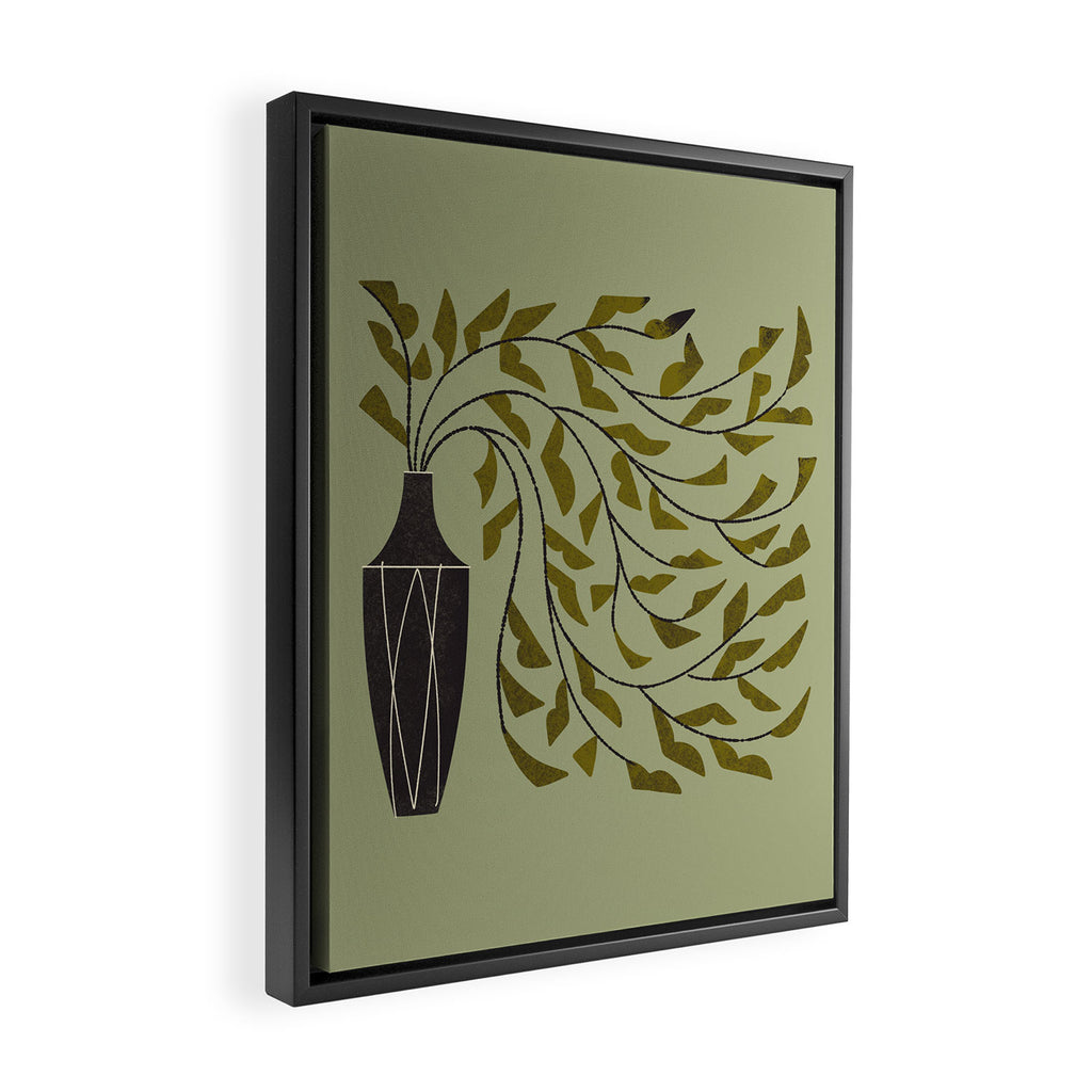Many Leaf Bouquet Framed Canvas Print Gallery Image 2