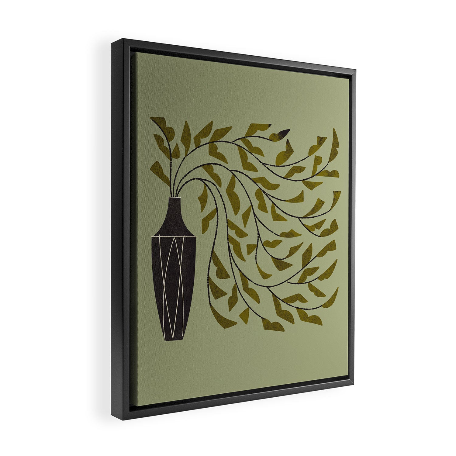 Many Leaf Bouquet Framed Canvas Print Gallery Image 2