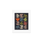 Midcentury Bird Grid (Charcoal) Art Print Gallery Image 1