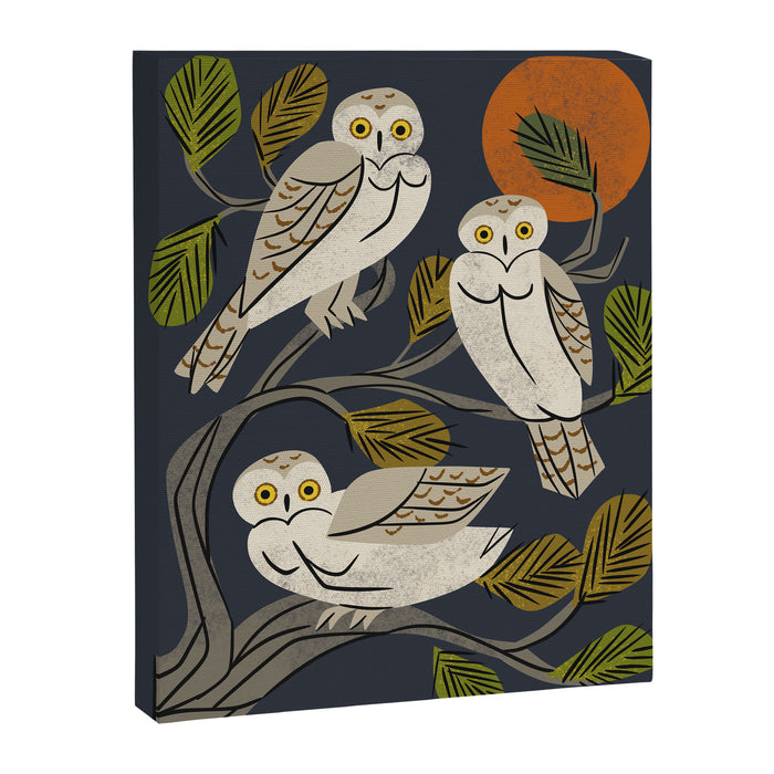 Midnight Owl Tree Canvas Print Gallery Image 1