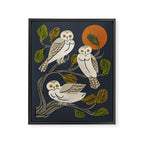 Midnight Owl Tree Framed Canvas Print Gallery Image 6