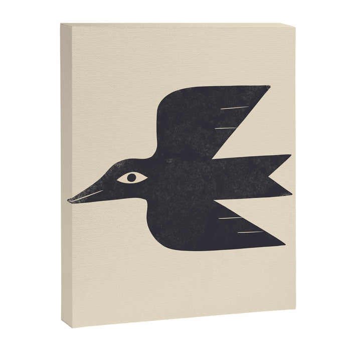 Minimal Blackbird No. 1 Canvas Print Gallery Image 1
