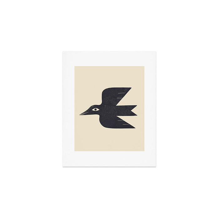 Minimal Blackbird No. 1 Art Print Gallery Image 1
