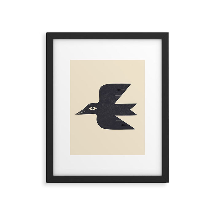 Minimal Blackbird No. 1 Framed Art Print Gallery Image 1
