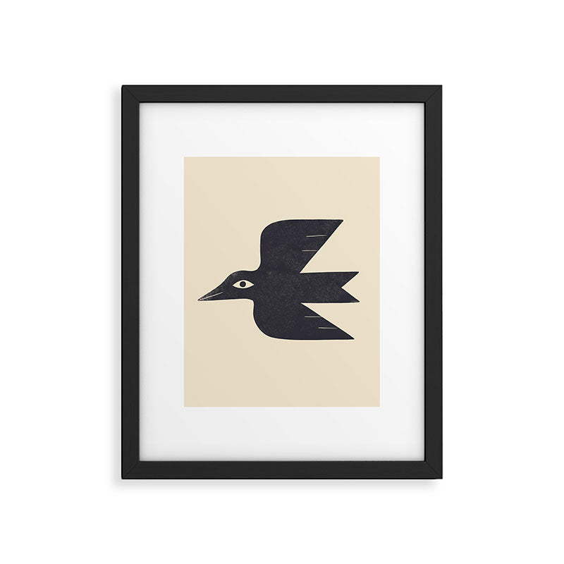 Minimal Blackbird No. 1 Framed Art Print Gallery Image 6