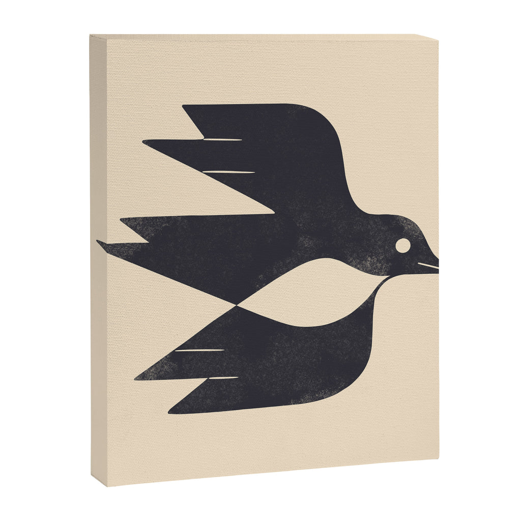 Minimal Blackbird No. 2 Canvas Print Gallery Image 8