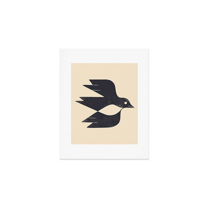 Minimal Blackbird No. 2 Art Print Gallery Image 1