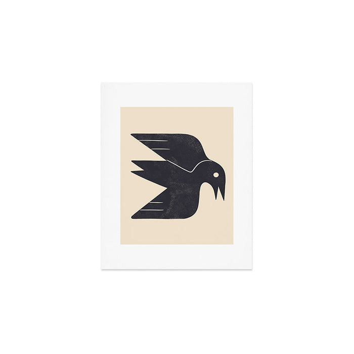 Minimal Blackbird No. 3 Art Print Gallery Image 1