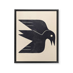 Minimal Blackbird No. 3 Framed Canvas Print Gallery Image 8