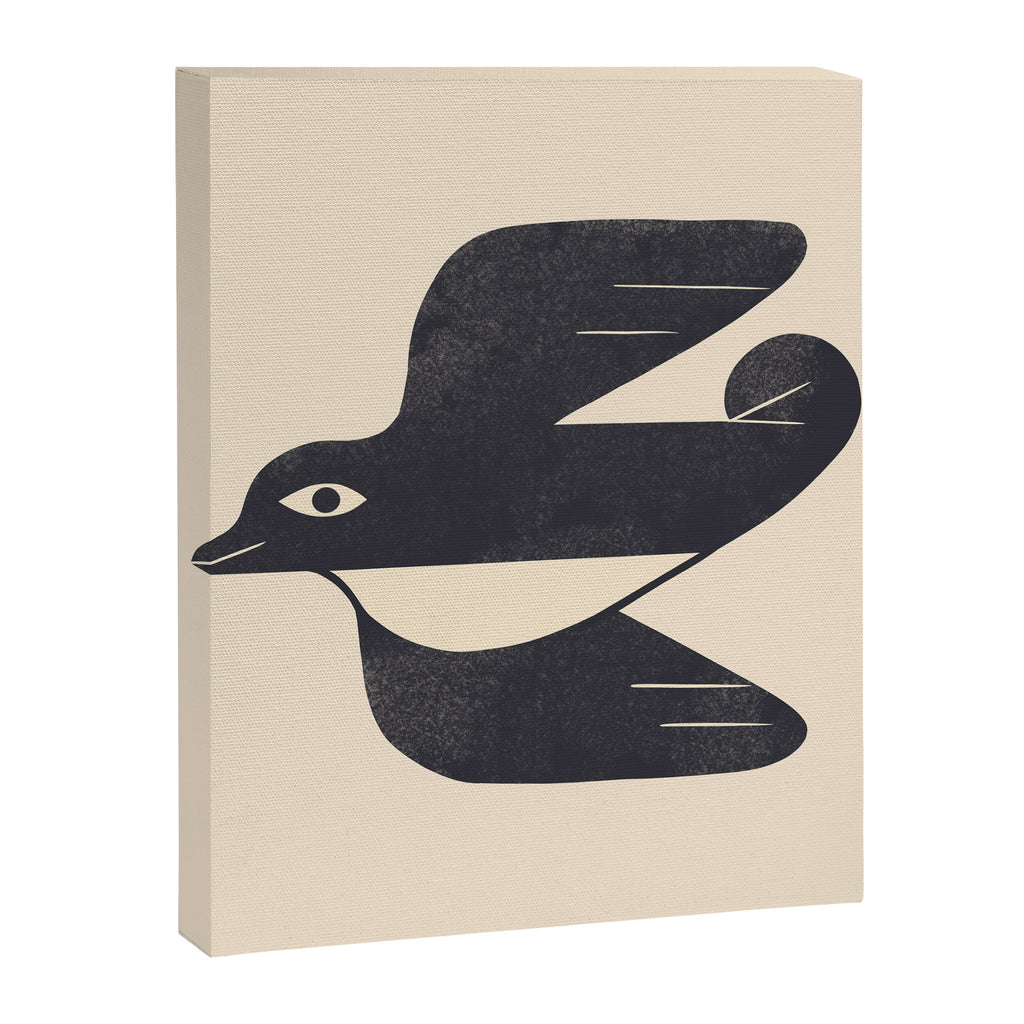 Minimal Blackbird No. 4 Canvas Print Gallery Image 8
