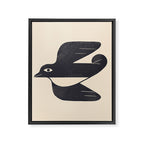 Minimal Blackbird No. 4 Framed Canvas Print Gallery Image 8