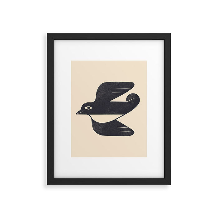 Minimal Blackbird No. 4 Framed Art Print Gallery Image 1