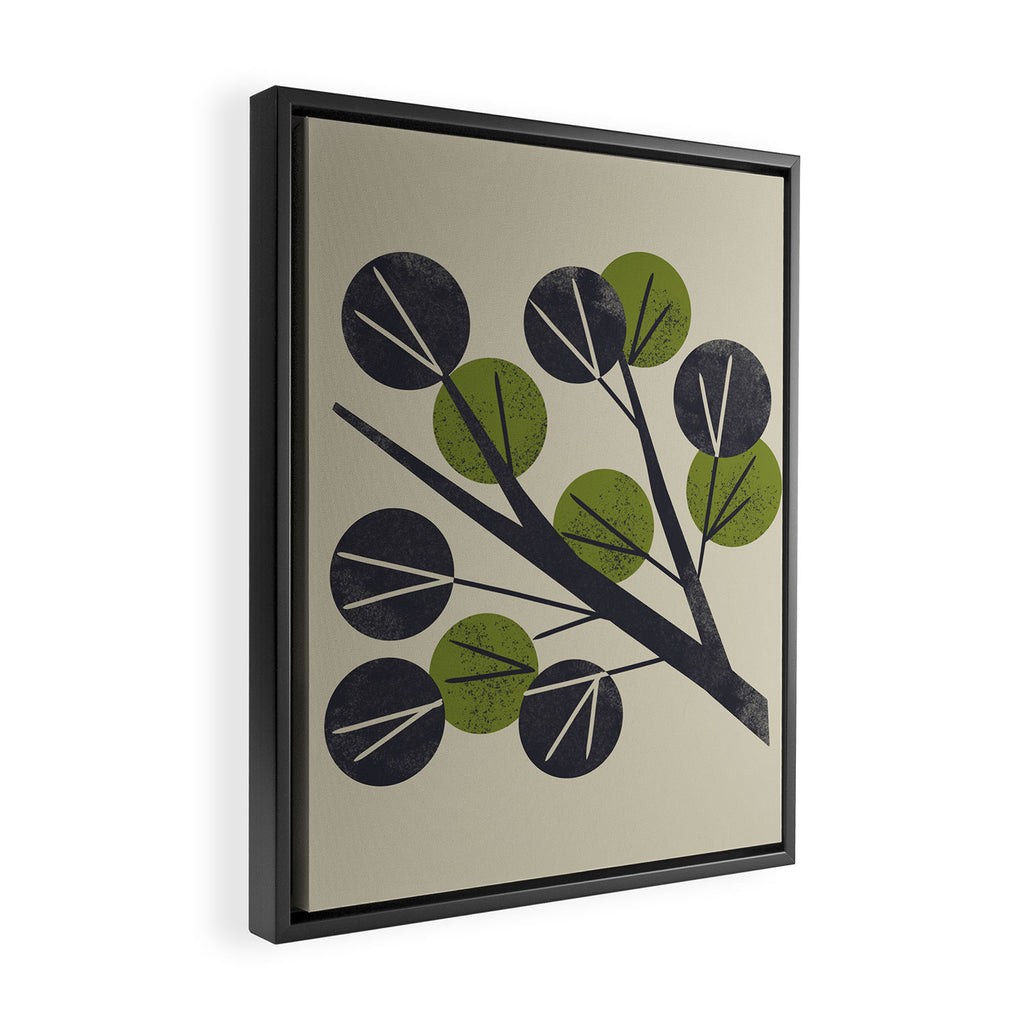 Minimal Branch Framed Canvas Print Gallery Image 2