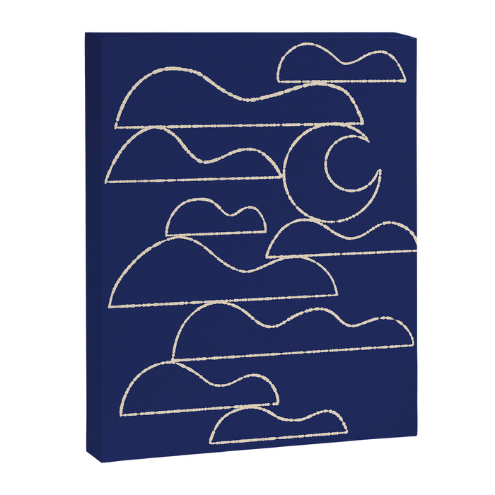 Moon And Cloudscape No. 1 Canvas Print Gallery Image 1