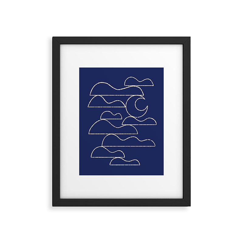 Moon And Cloudscape No. 1 Framed Art Print Gallery Image 5