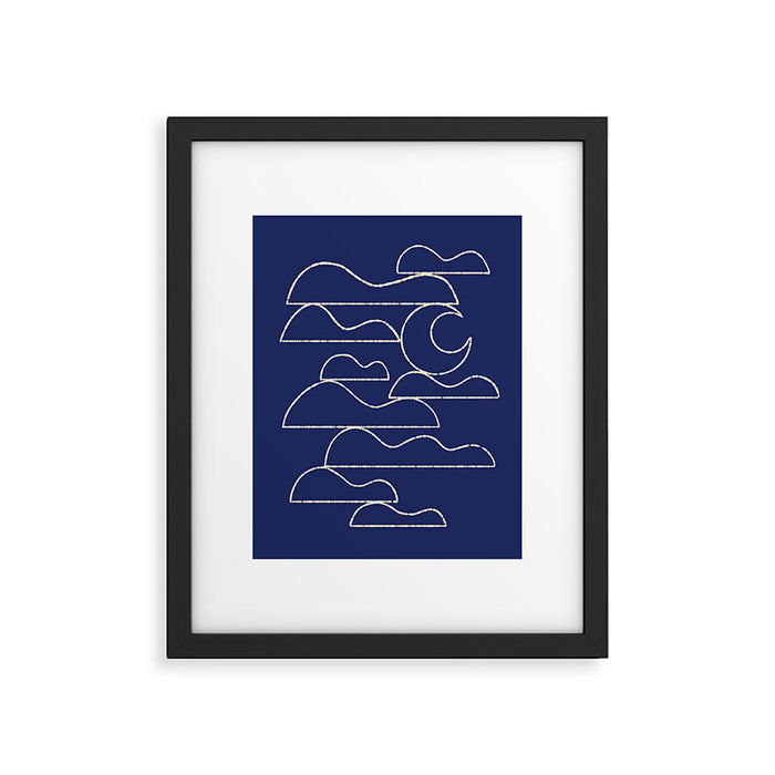 Moon And Cloudscape No. 1 Framed Art Print Gallery Image 1