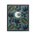 Moonlit Leaves Grid Framed Canvas Print Gallery Image 8