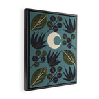 Moonlit Leaves Grid Framed Canvas Print Gallery Image 2