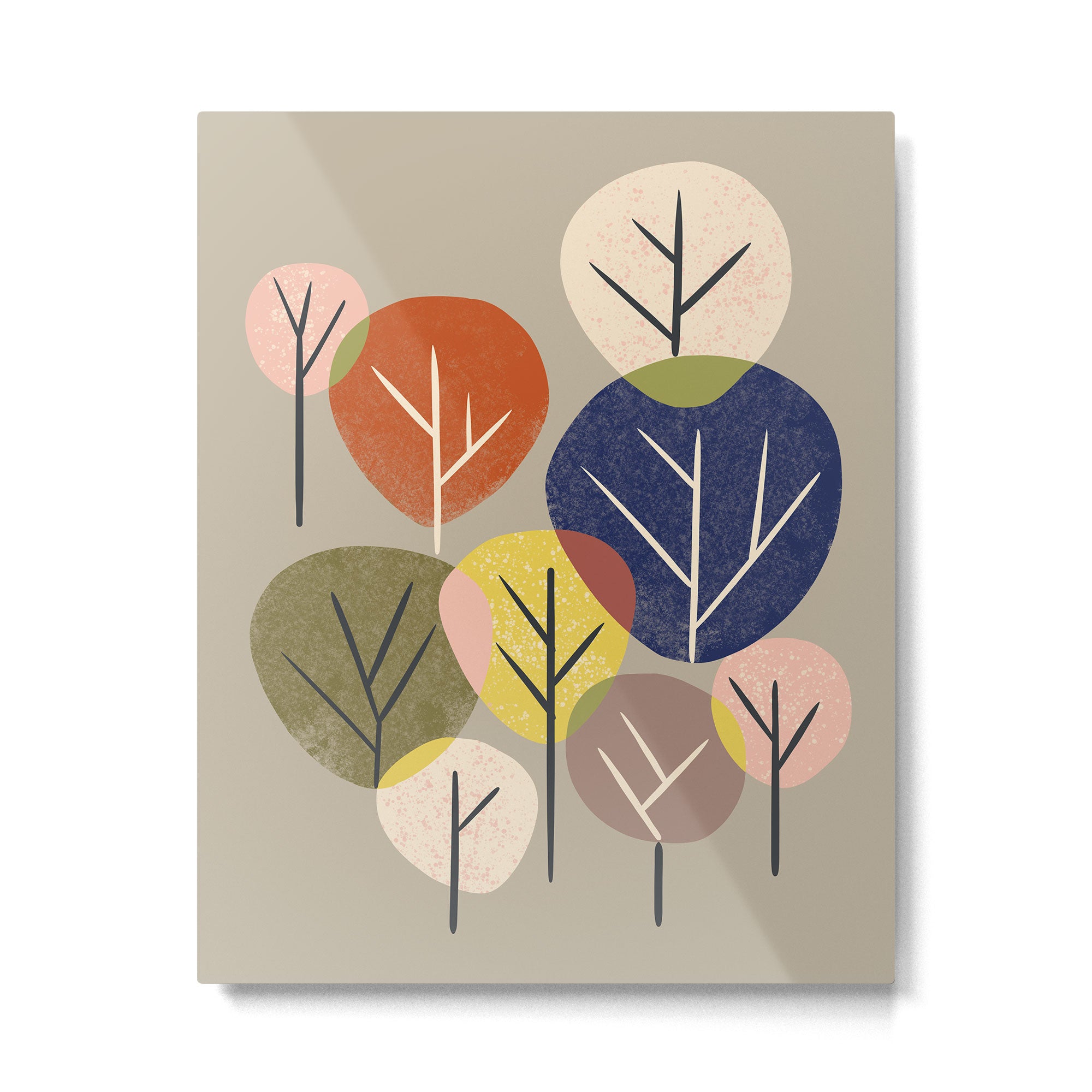 Multicolor Grove Metal Print Gallery Image 4