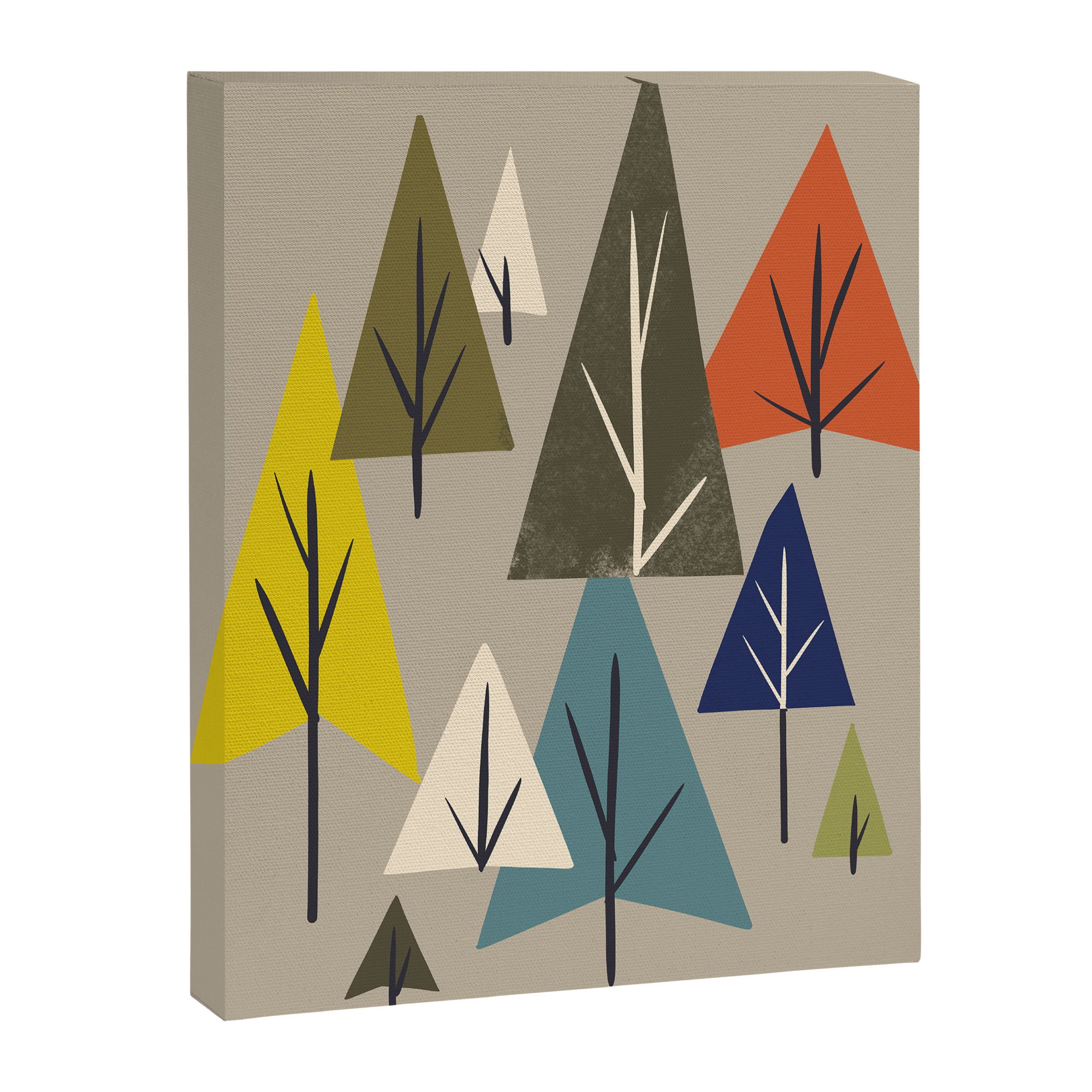 Multicolor Pines Canvas Print Gallery Image 6