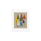 Multicolor Pines Art Print Gallery Image 1