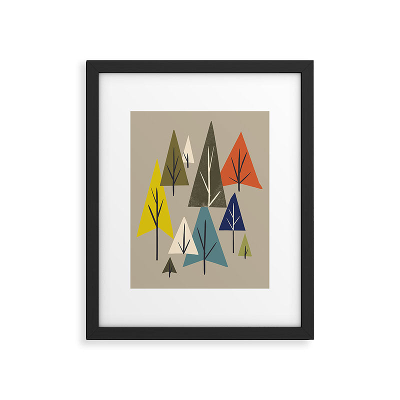 Multicolor Pines Framed Art Print Gallery Image 4