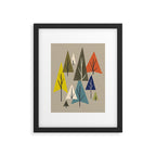 Multicolor Pines Framed Art Print Gallery Image 5