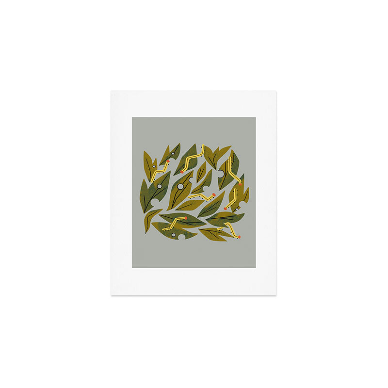 Munching Caterpillars Art Print Gallery Image 1