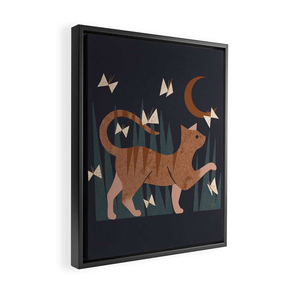 Night Hunter Framed Canvas Print Gallery Image 2