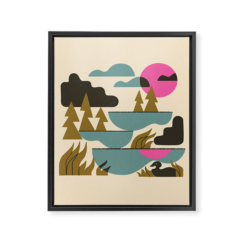 Northern Lakes Framed Canvas Print Gallery Image 8