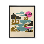 Northern Lakes Framed Canvas Print Gallery Image 8