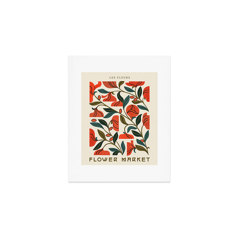 Nouveau Flower Market 1 Art Print Gallery Image 1