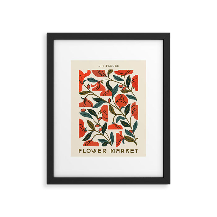Nouveau Flower Market 1 Framed Art Print Gallery Image 1