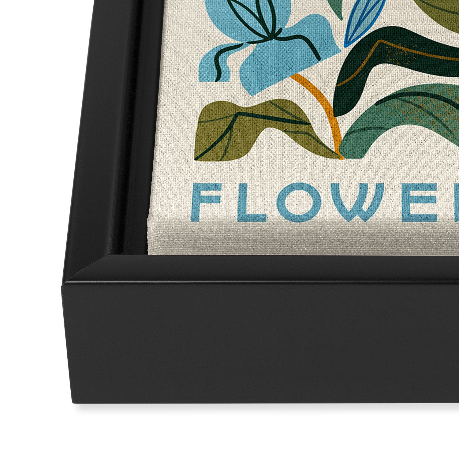 Nouveau Flower Market 2 Framed Canvas Print Gallery Image 3