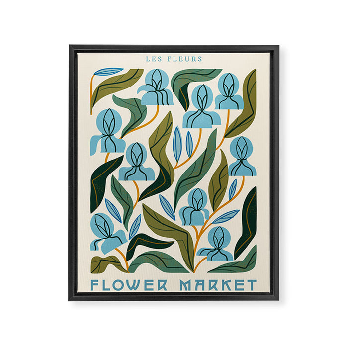 Nouveau Flower Market 2 Framed Canvas Print Gallery Image 1