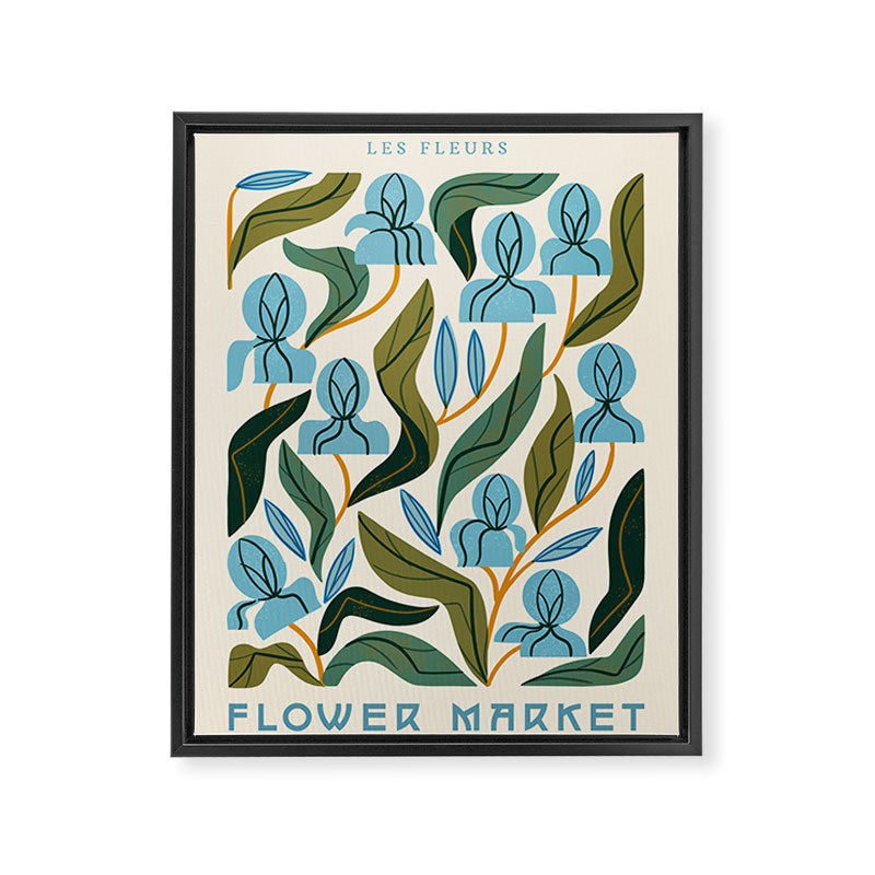 Nouveau Flower Market 2 Framed Canvas Print Gallery Image 6