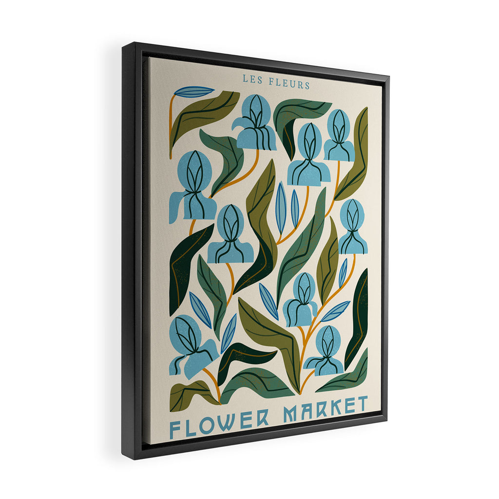 Nouveau Flower Market 2 Framed Canvas Print Gallery Image 2