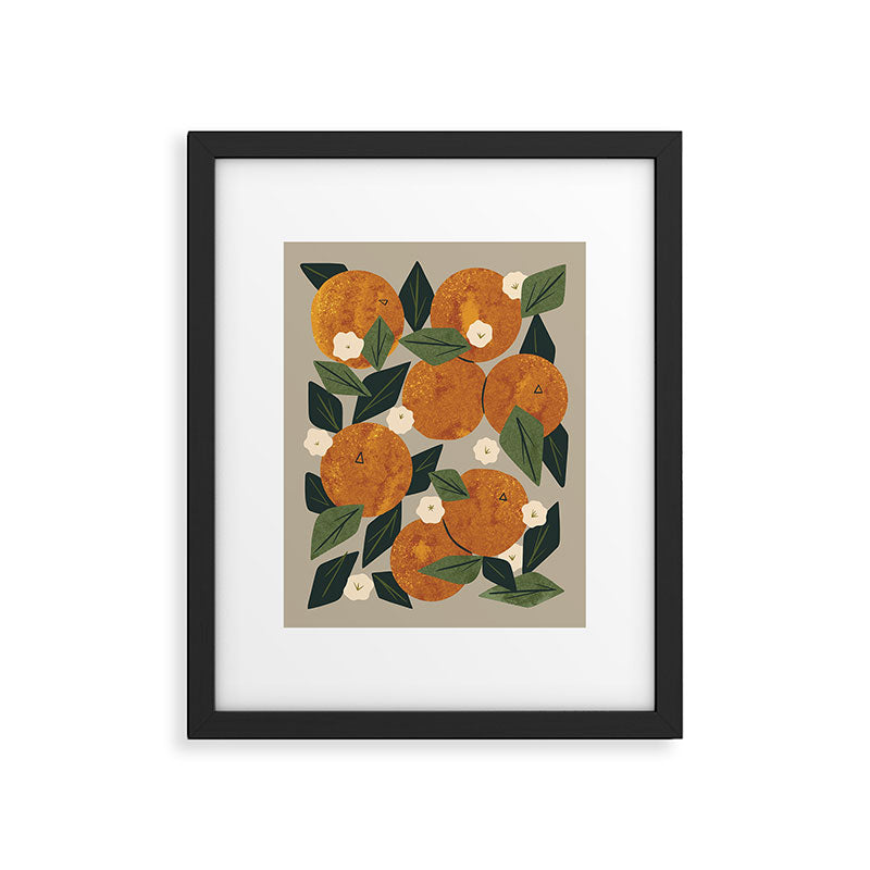 Orange Bouquet Framed Art Print Gallery Image 4