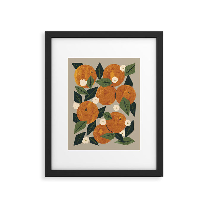 Orange Bouquet Framed Art Print Gallery Image 1