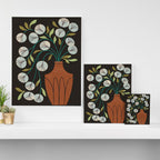 Overflowing Terra Cotta Vase Canvas Print Gallery Image 3