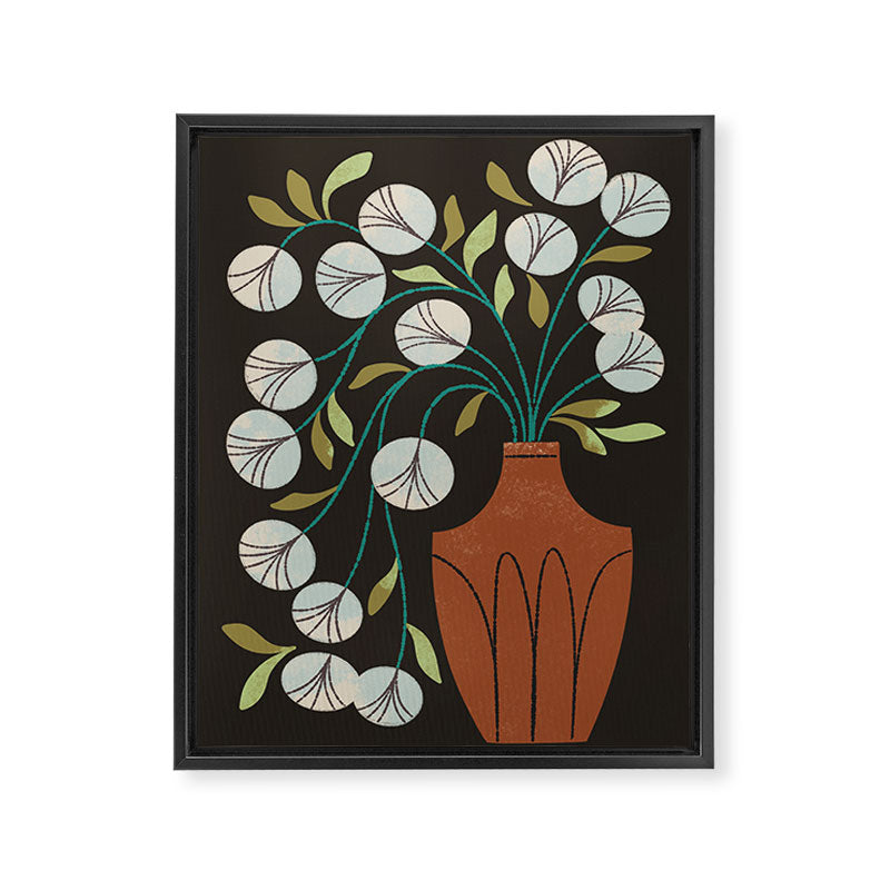 Overflowing Terra Cotta Vase Framed Canvas Print Gallery Image 6