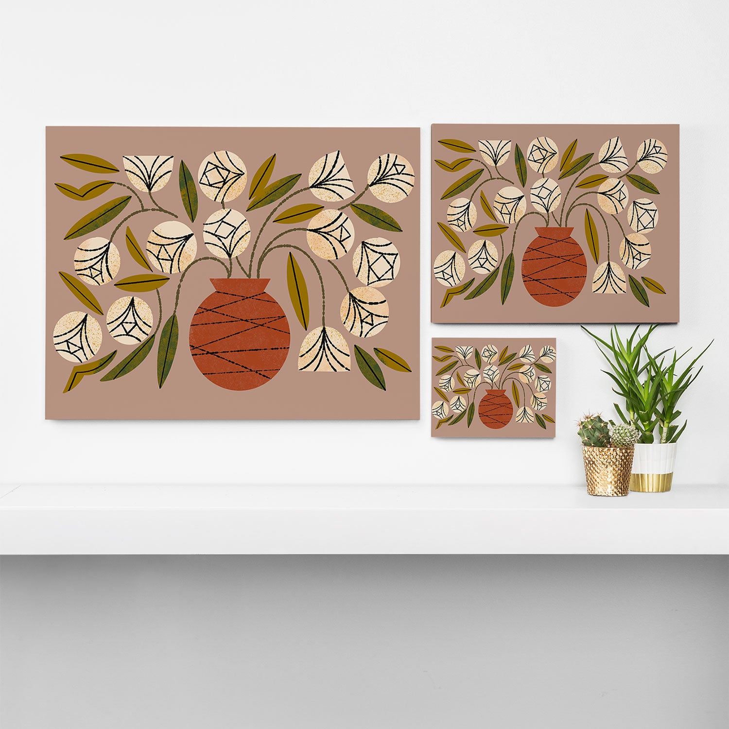 Overflowing Vase Canvas Print Gallery Image 3