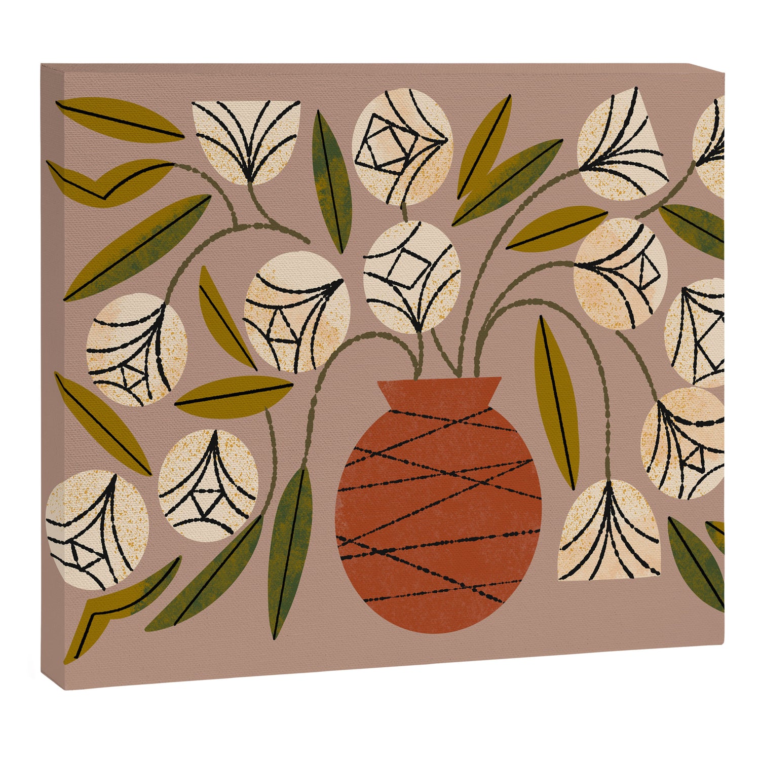 Overflowing Vase Canvas Print Gallery Image 3